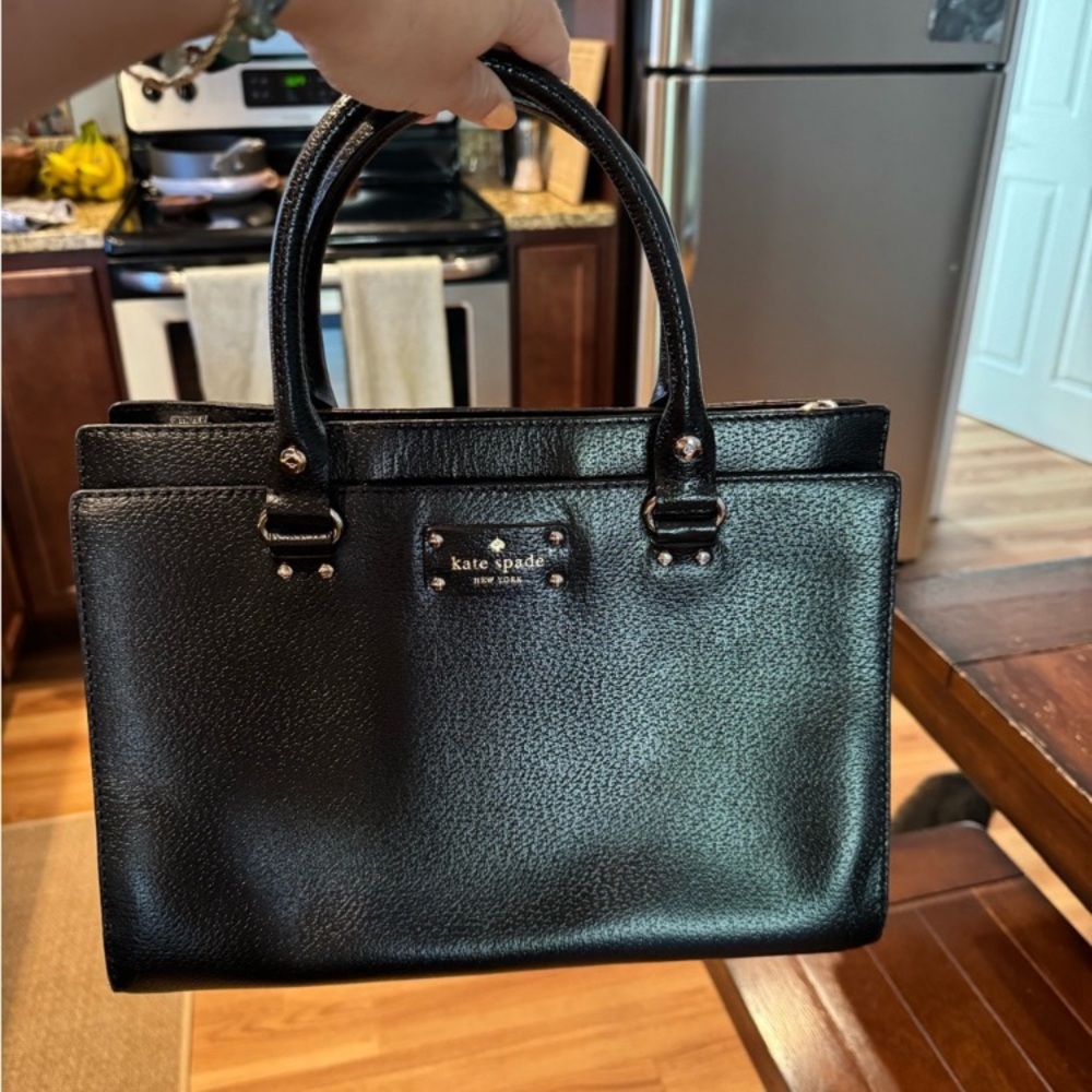 Kate Spade Black Textured Tote